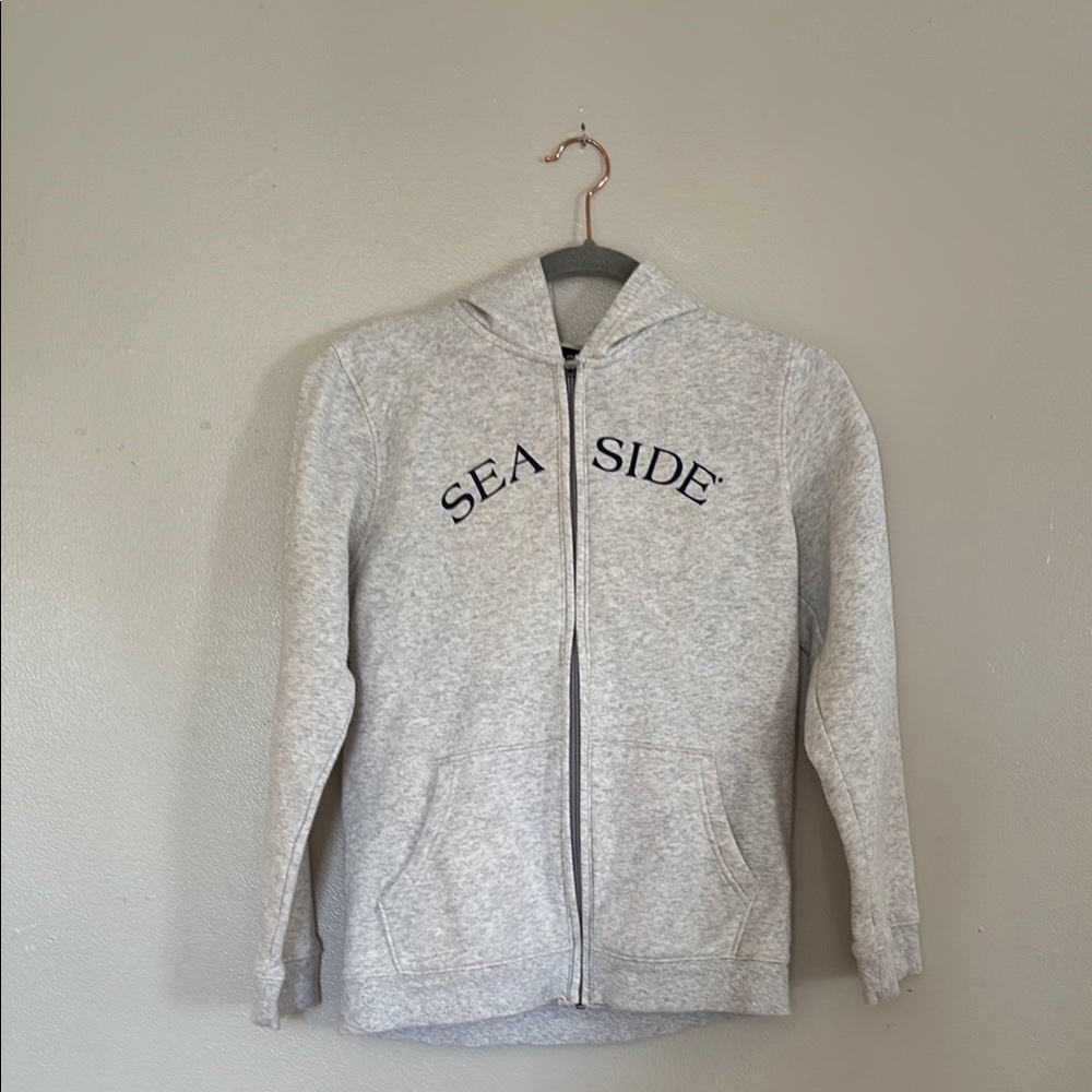 Grey SEASIDE under armour zip hoodie jacket